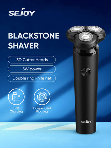 SEJOY Portable Electric Razor  Men Electric shaver Triple Blade Powerful Beard Shaving Rechargeable Waterproof shaving Machine