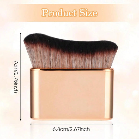 Self Tan Brush Soft Body Makeup Brush Portable Self Tanning Brush Self Tanner Face Brush For Body & Leg Makeup(Rose Gold)